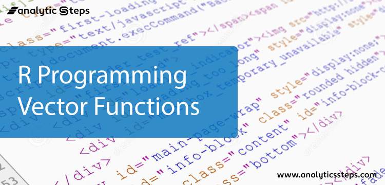 R Programming Vector Functions title banner